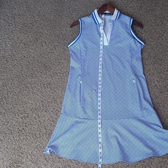 RLX Ralph Lauren printed V-Neck Knit Liberty Square Key Golf Dress - Picture 6 of 10